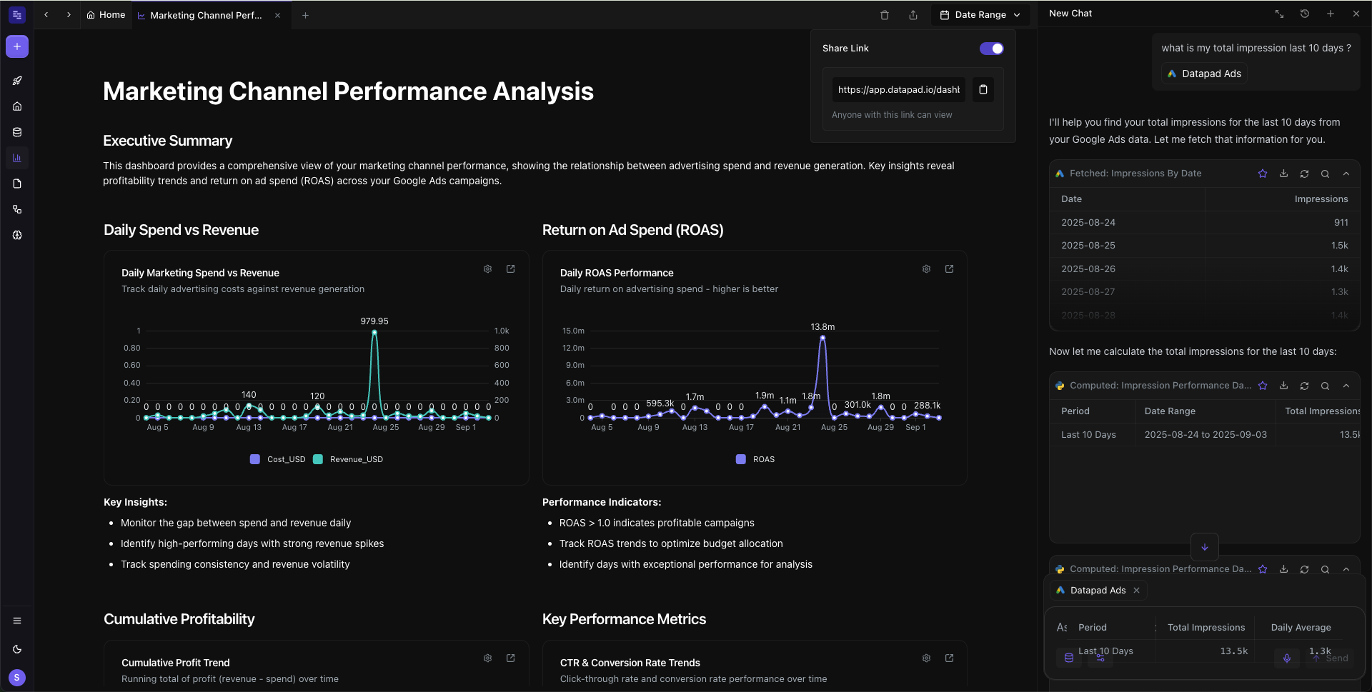 exporting artifacts/charts