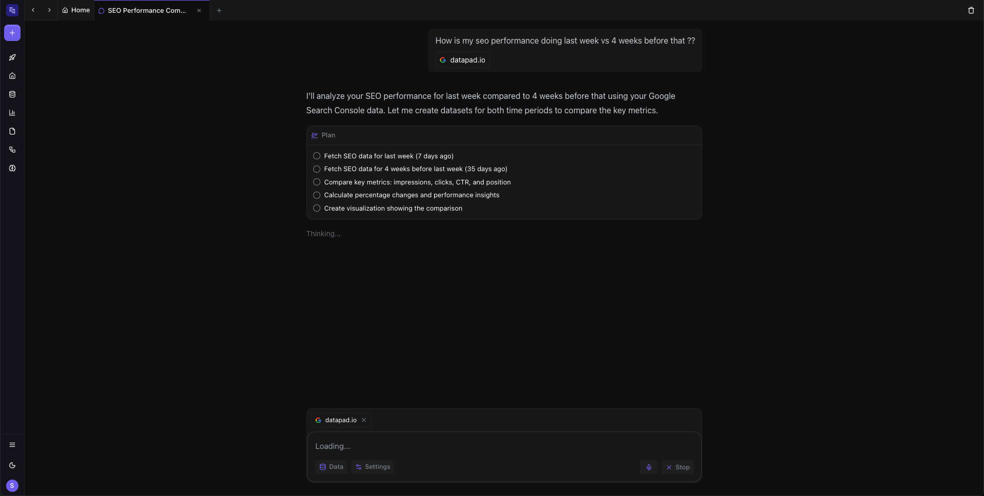 dashboard example