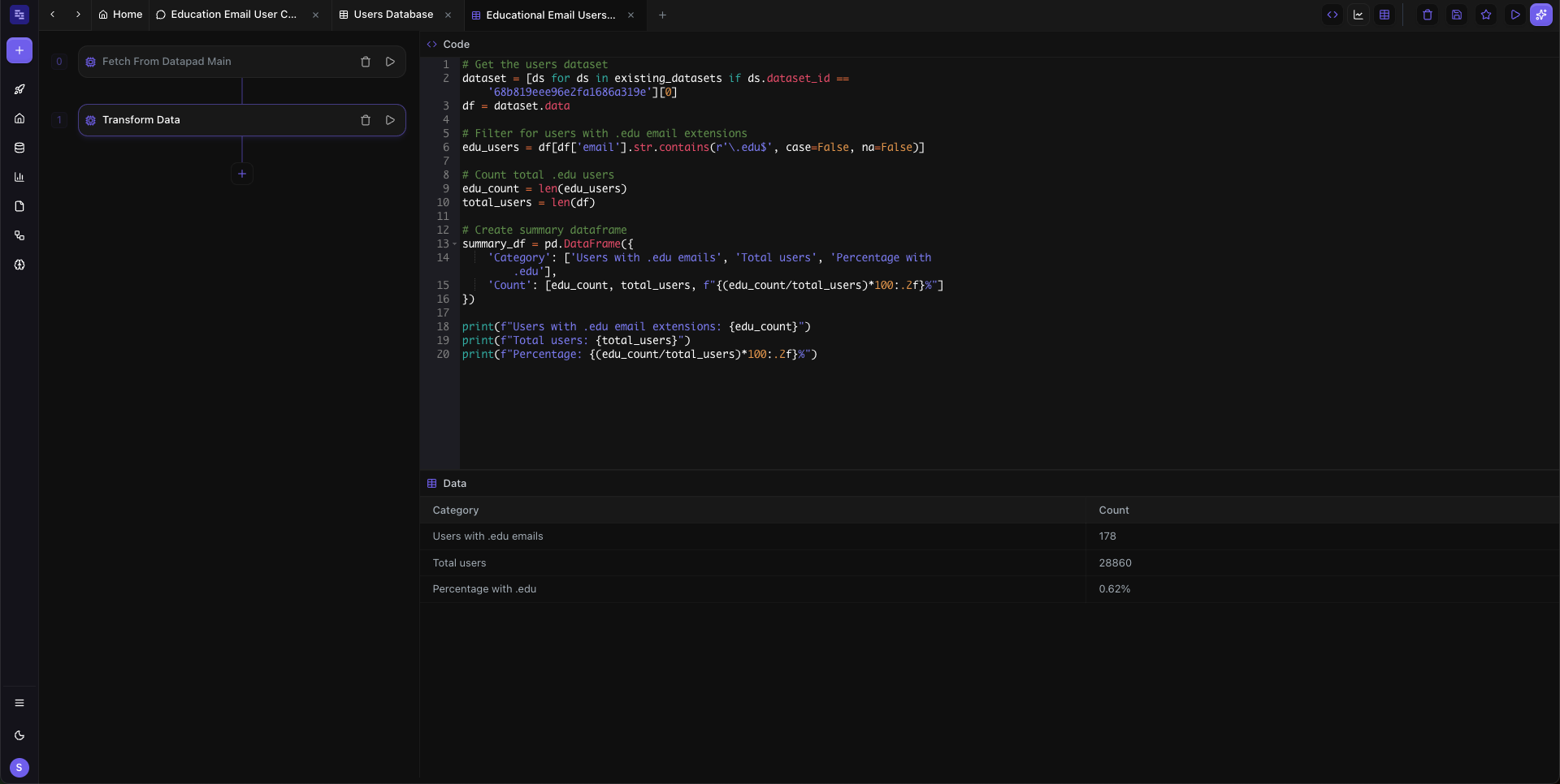 python script