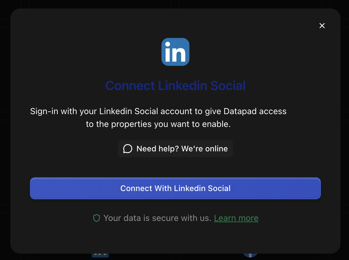 LinkedIn OAuth authentication